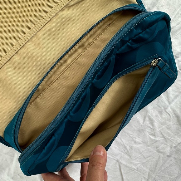 Teal Coach Toiletry Bag - Picture 8 of 11